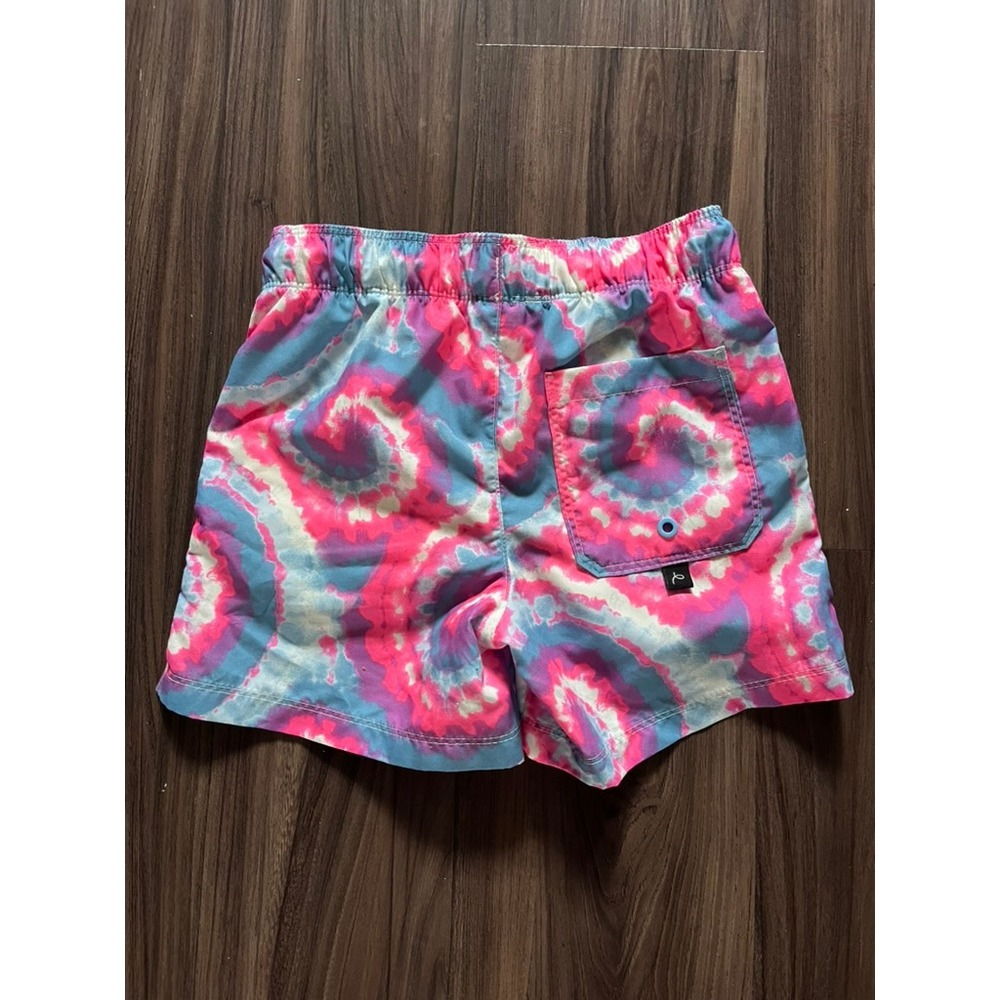 Art Class Swim Trunks Tie Dye Pink Tropical Print Swim size small 6-7 lot of 2 - Picture 5 of 12